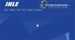 Desktop Screenshot of physio-ihle.ch