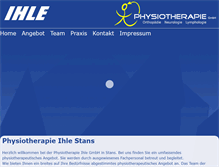 Tablet Screenshot of physio-ihle.ch